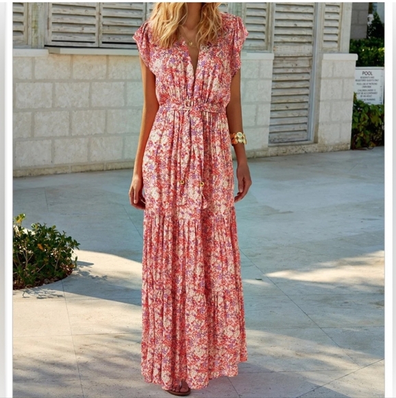 Melissa Odabash Sammy Ditsy floral maxi dress - Picture 2 of 16